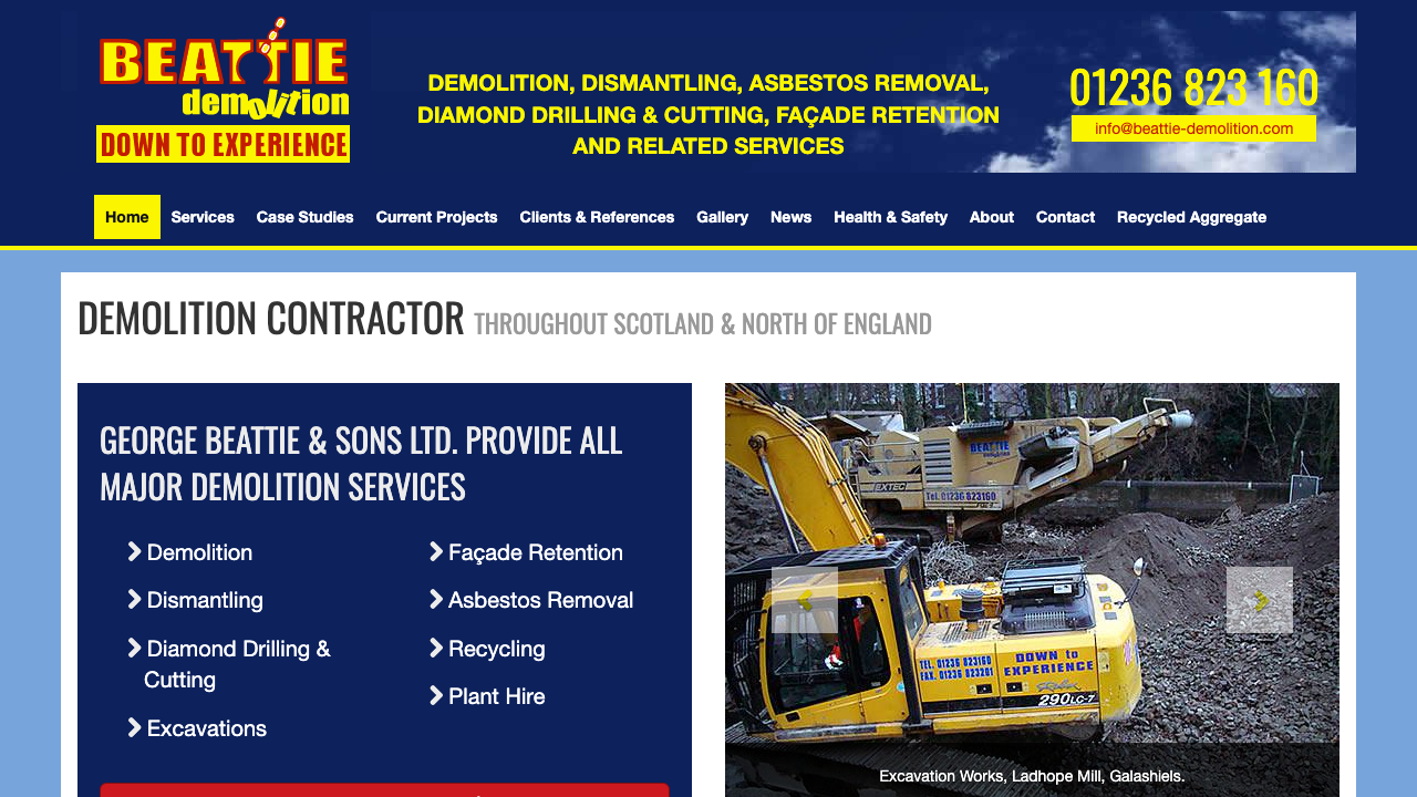 BEATTIE CUT & CORE LIMITED website preview