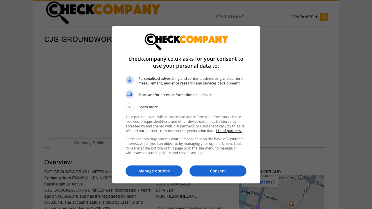 CJG GROUNDWORKS LIMITED website preview