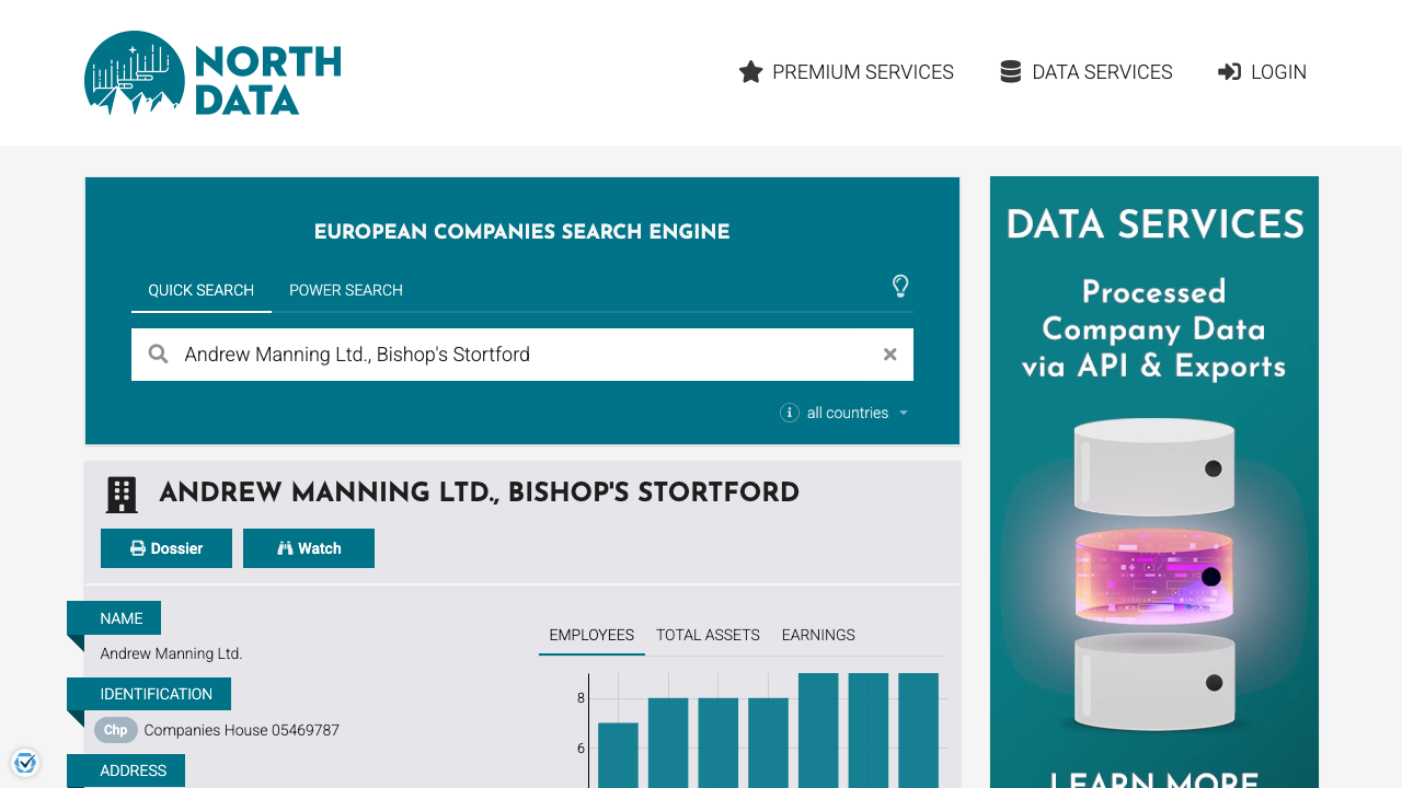 ANDREW MANNING LIMITED website preview
