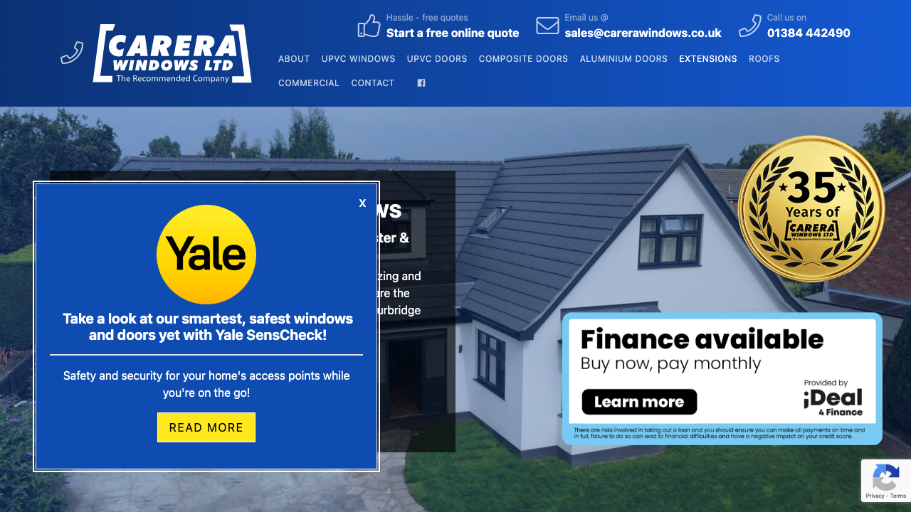 CARERA WINDOWS LTD website preview