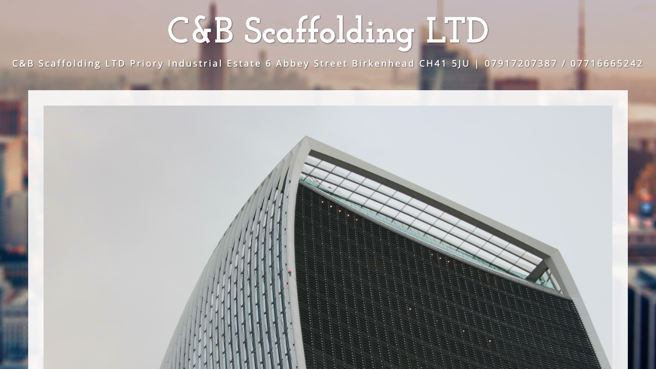 C&B SCAFFOLDING LTD website preview