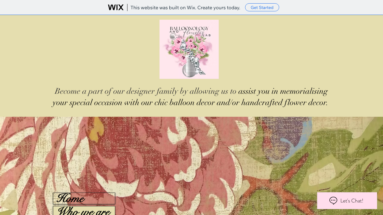 BALLOONOLOGY LONDON LTD. website preview