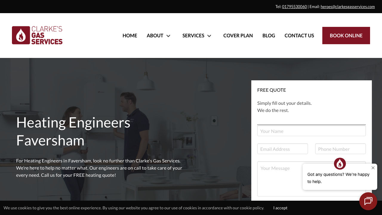 CLARK GAS SERVICES LTD website preview