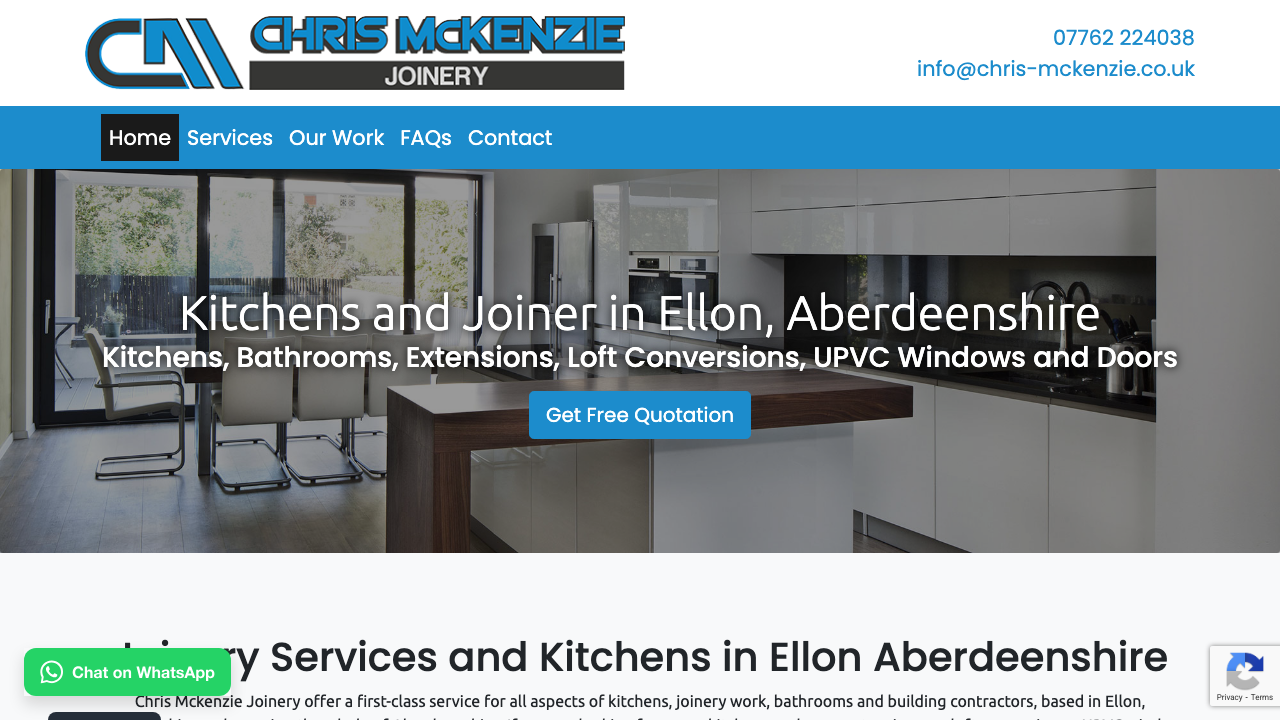 CHRIS HARPER JOINERY LIMITED website preview