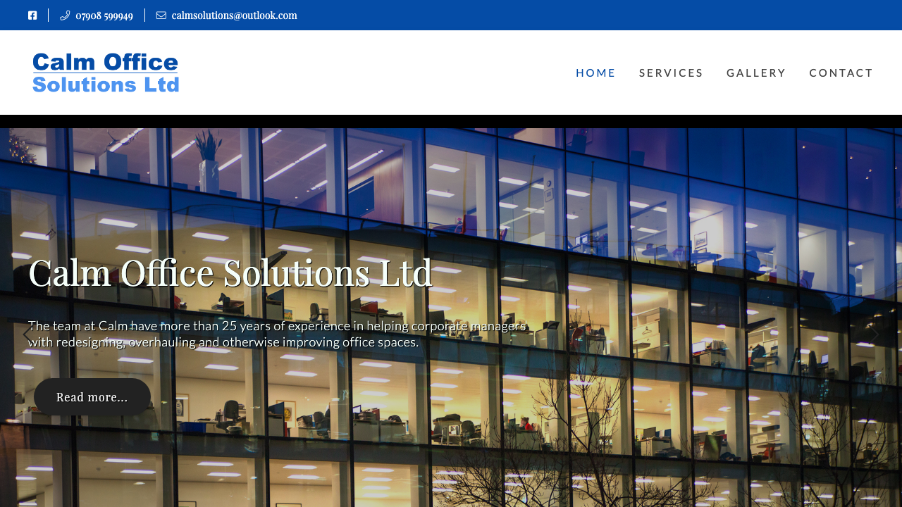 CALM OFFICE SOLUTIONS LTD website preview
