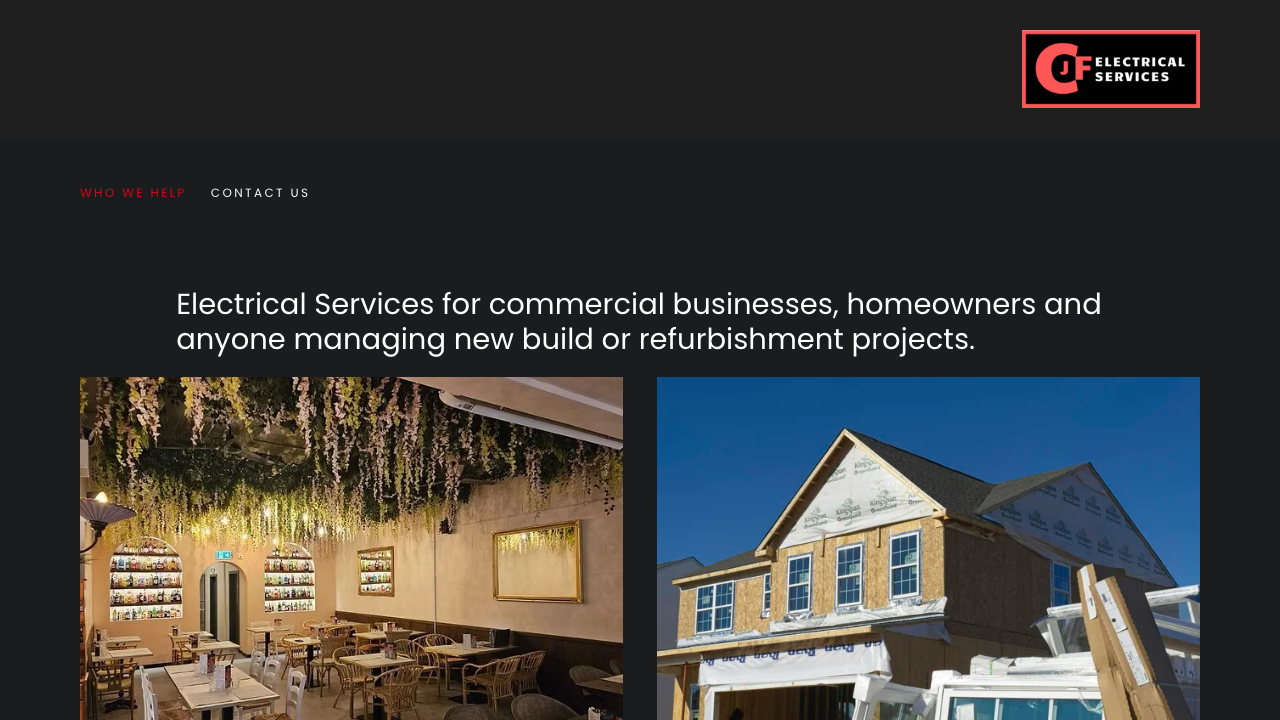 CJF ELECTRICAL SERVICES LTD website preview