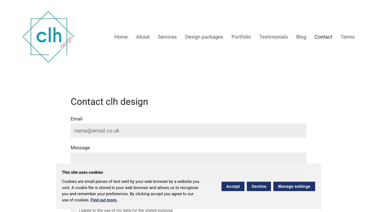 CLH DESIGN LTD website preview