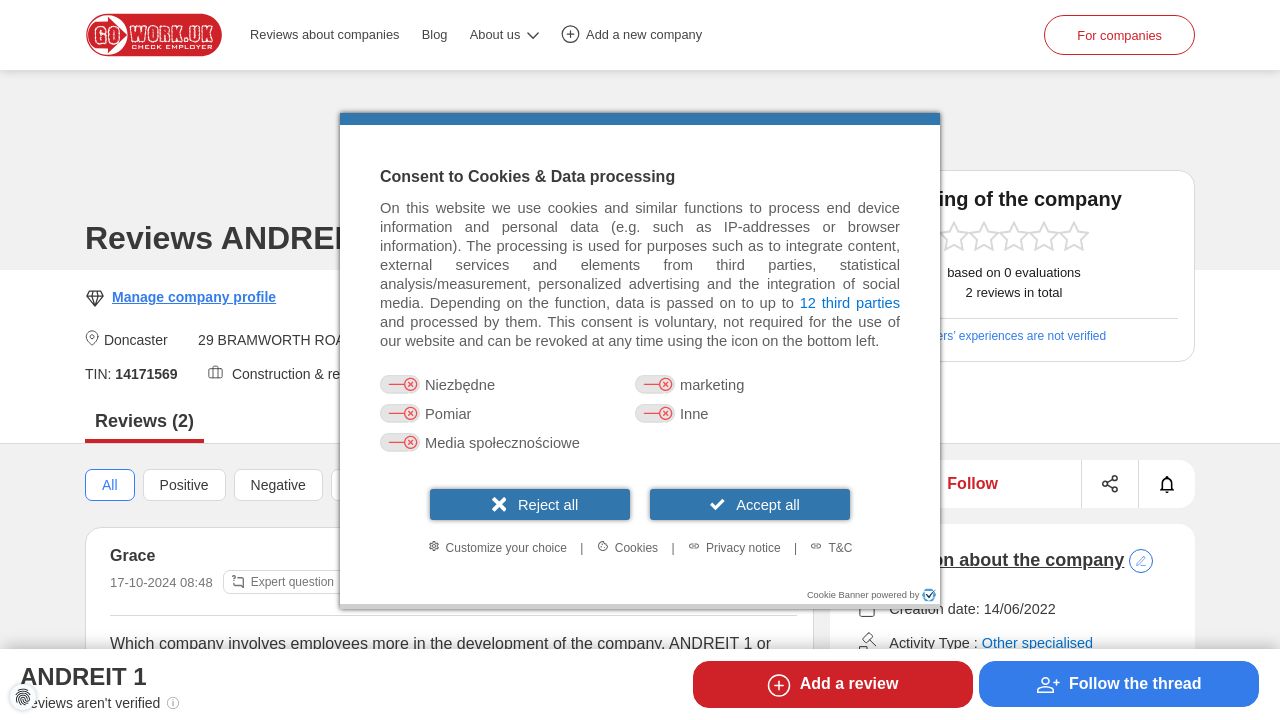 ANDREIT 1 LTD website preview