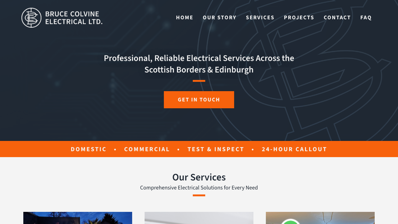 BRUCE COLVINE ELECTRICAL LIMITED website preview
