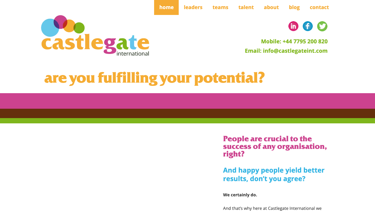 CASTLEGATE 772 LIMITED website preview