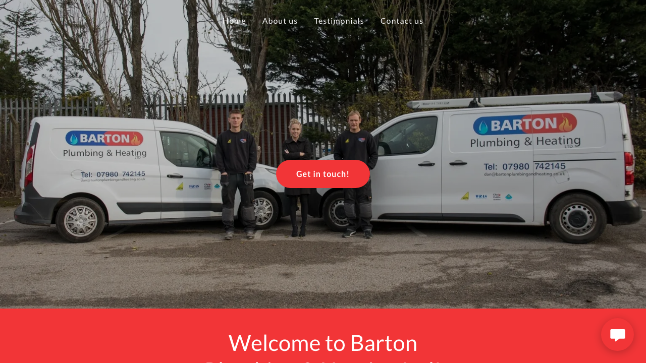 BARTON PLUMBING & HEATING LIMITED website preview