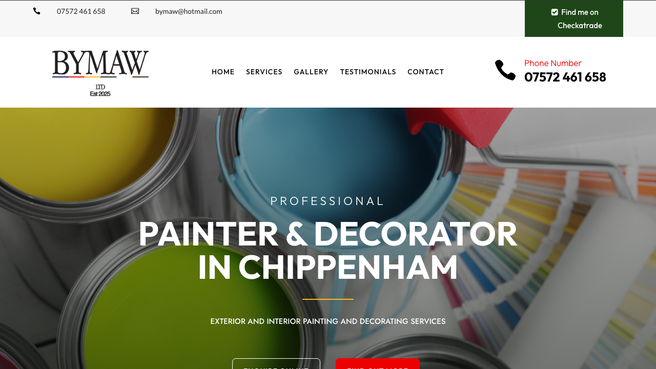 BYMAW LTD website preview