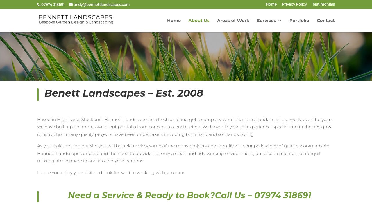 ANDREW JAMES BENNETT LTD website preview