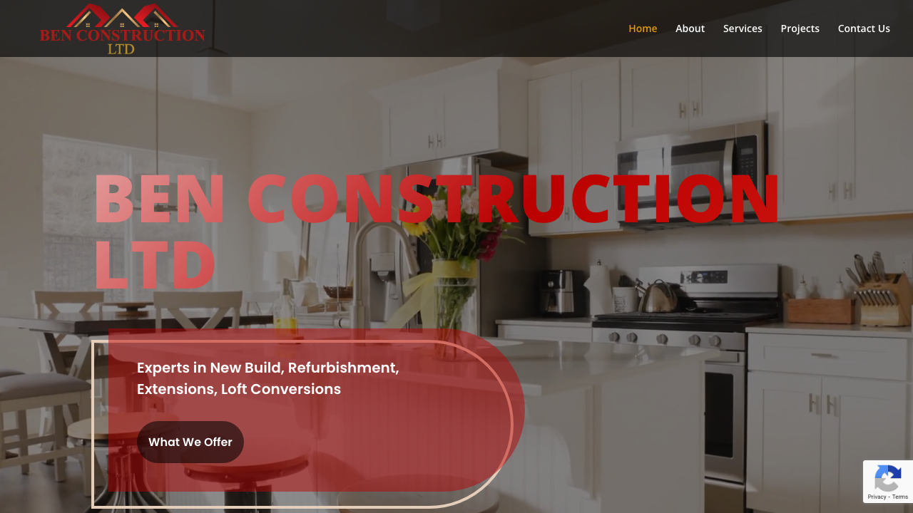 BEN'S CONSTRUCTION LTD website preview