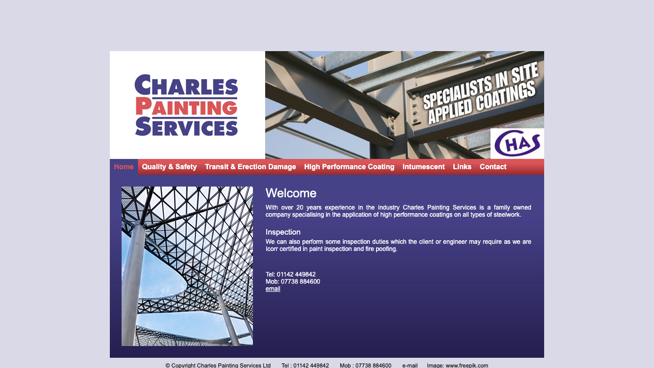 CHARLES PAINTING SERVICES (UK) LIMITED website preview