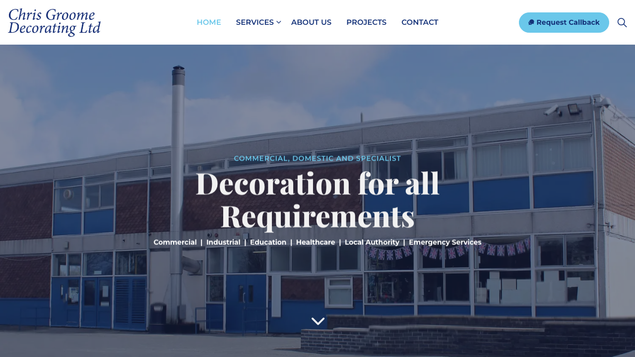 CHRIS GROOME DECORATING LIMITED website preview