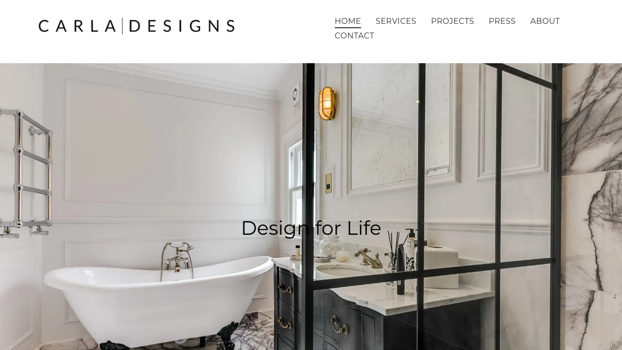 CARLA DESIGNS LIMITED website preview