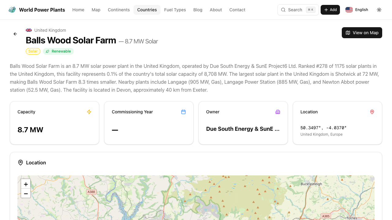 BALLS WOOD SOLAR LIMITED website preview