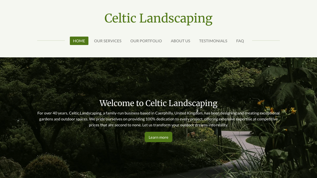CELTIC LANDSCAPING AND LIVING SPACES LTD website preview