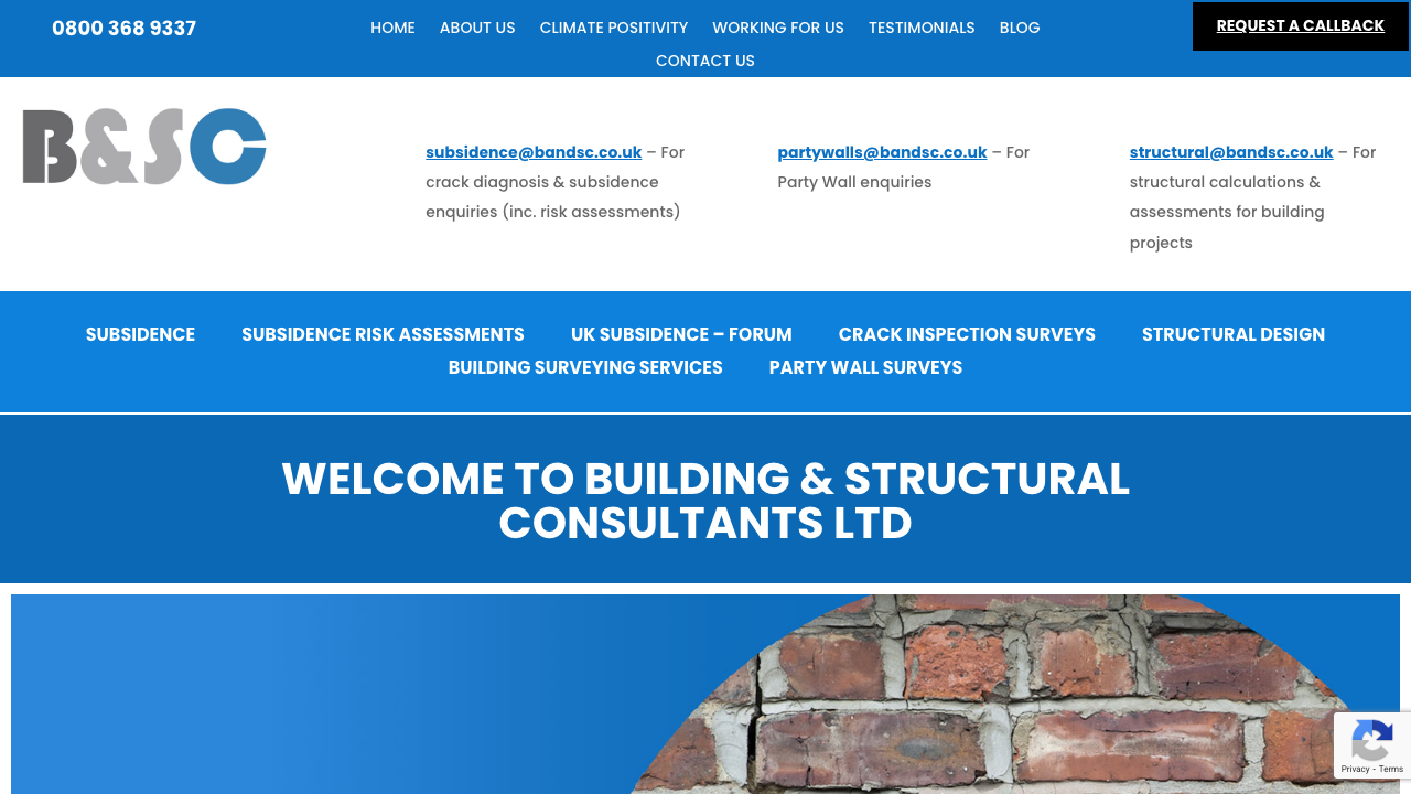 BUILDING & STRUCTURAL CONSULTANTS LIMITED website preview