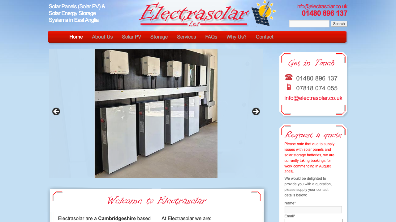ELECTRASOLAR LTD website preview