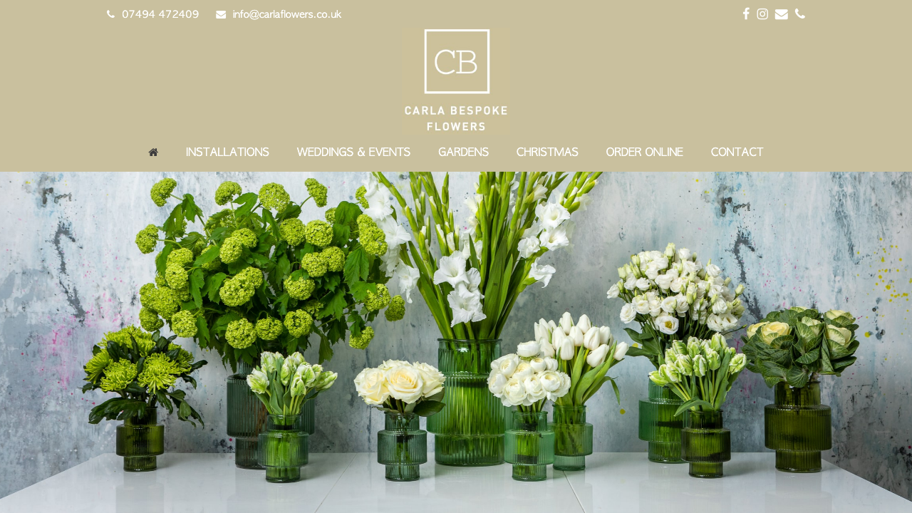 CARLA BESPOKE FLOWERS LTD website preview