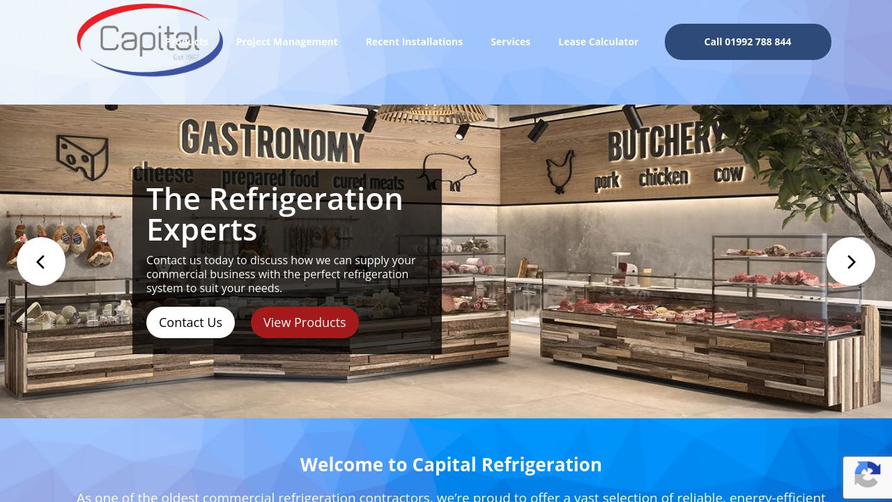 CAPITAL REFRIGERATION SERVICES LIMITED website preview