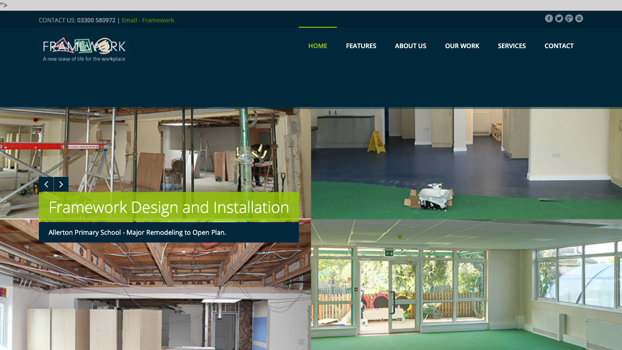 FRAMEWORK BUSINESS INSTALLATIONS LIMITED website preview