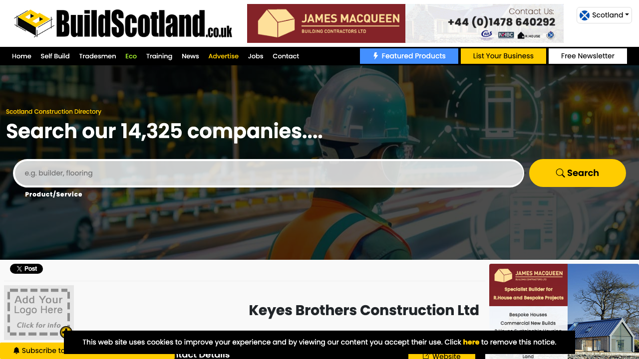 BROTHER CONSTRUCTION LTD website preview