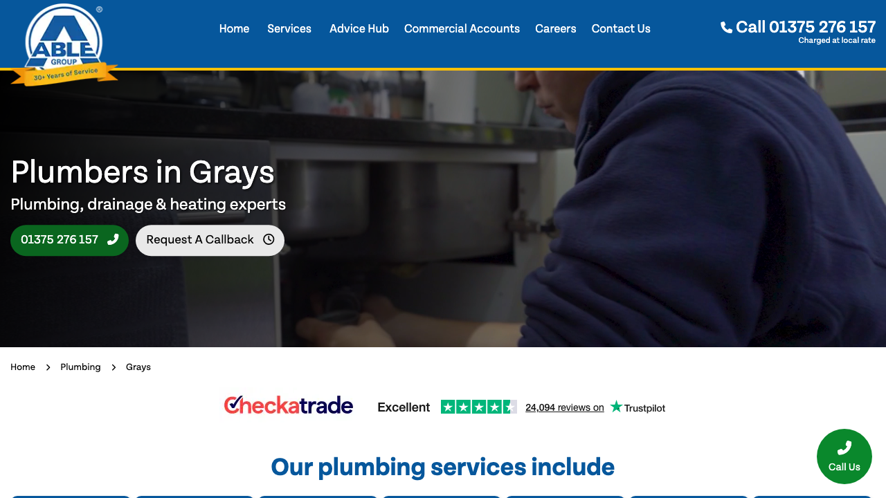 CATA.A. PLUMBING LIMITED website preview