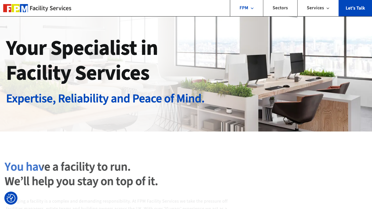 FPM FACILITY SERVICES LIMITED website preview