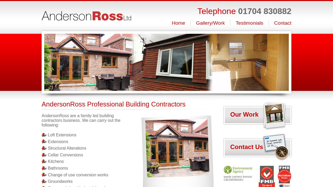 ANDERSON ROSS (NW) LTD website preview