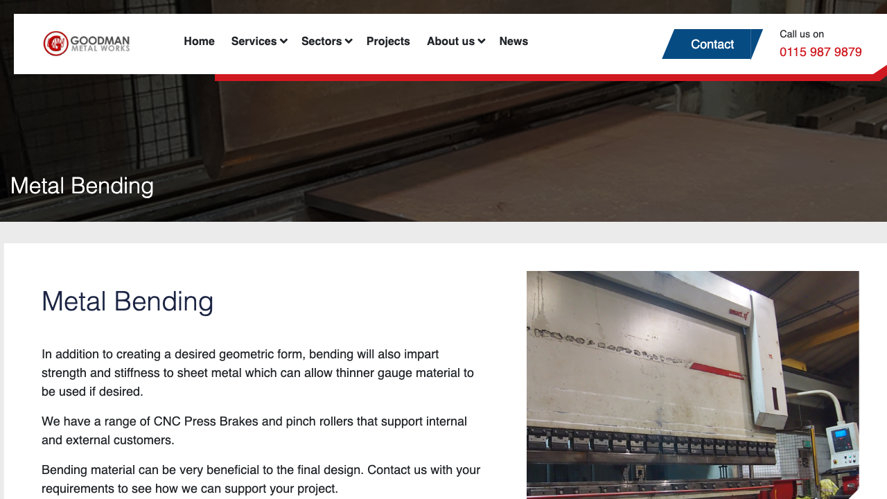 BENDIN LIMITED website preview