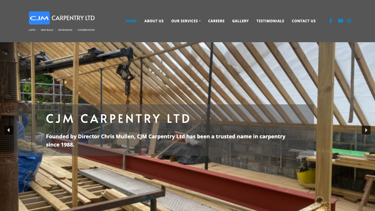 CJM CARPENTRY & JOINERY LTD website preview