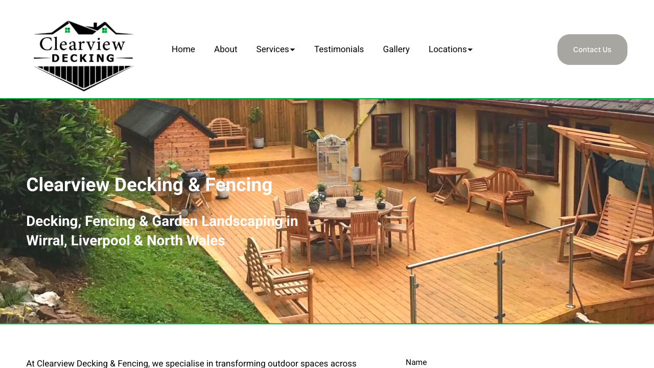 CLEARVIEW DECKING AND DRIVEWAYS LIMITED website preview