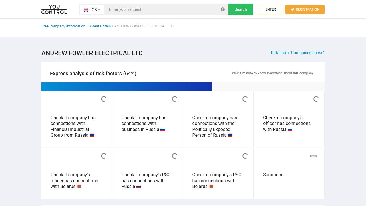 ANDREW FOWLER ELECTRICAL LTD website preview