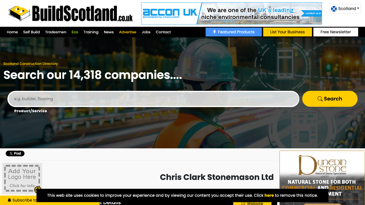 CHRIS CLARKE STONEMASONS & BUILDERS LIMITED website preview