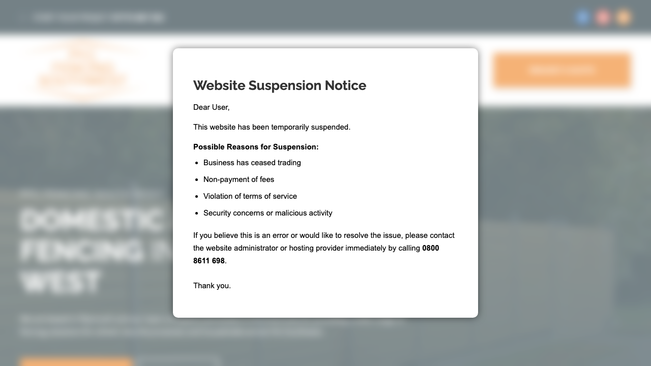 FENCING SOUTHWEST LTD website preview