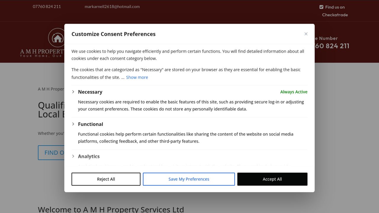 AMH GROUP LTD website preview