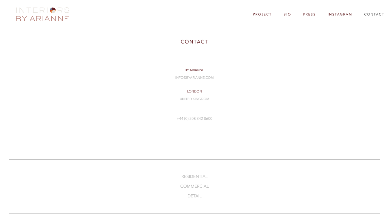 BY ARIANNE LTD website preview