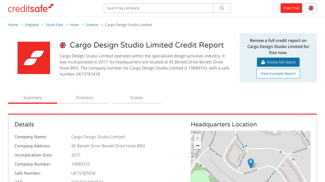 CARGO DESIGN STUDIO LIMITED website preview