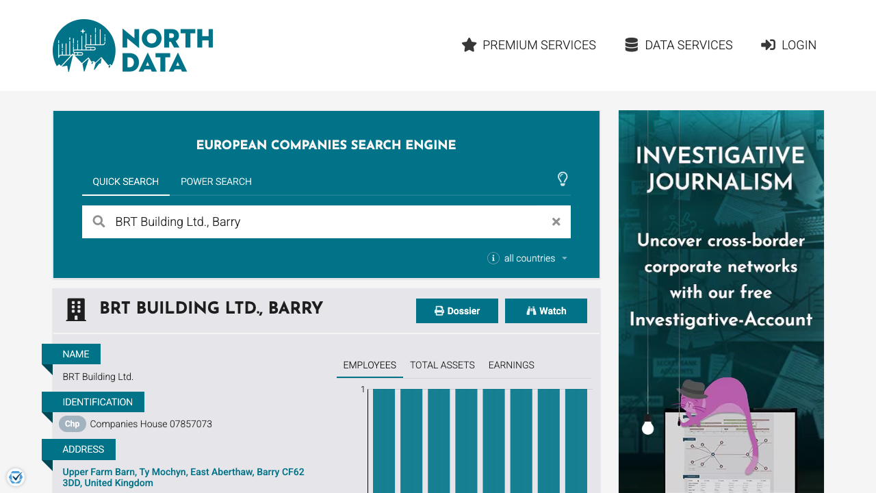 BRT BUILDING LIMITED website preview