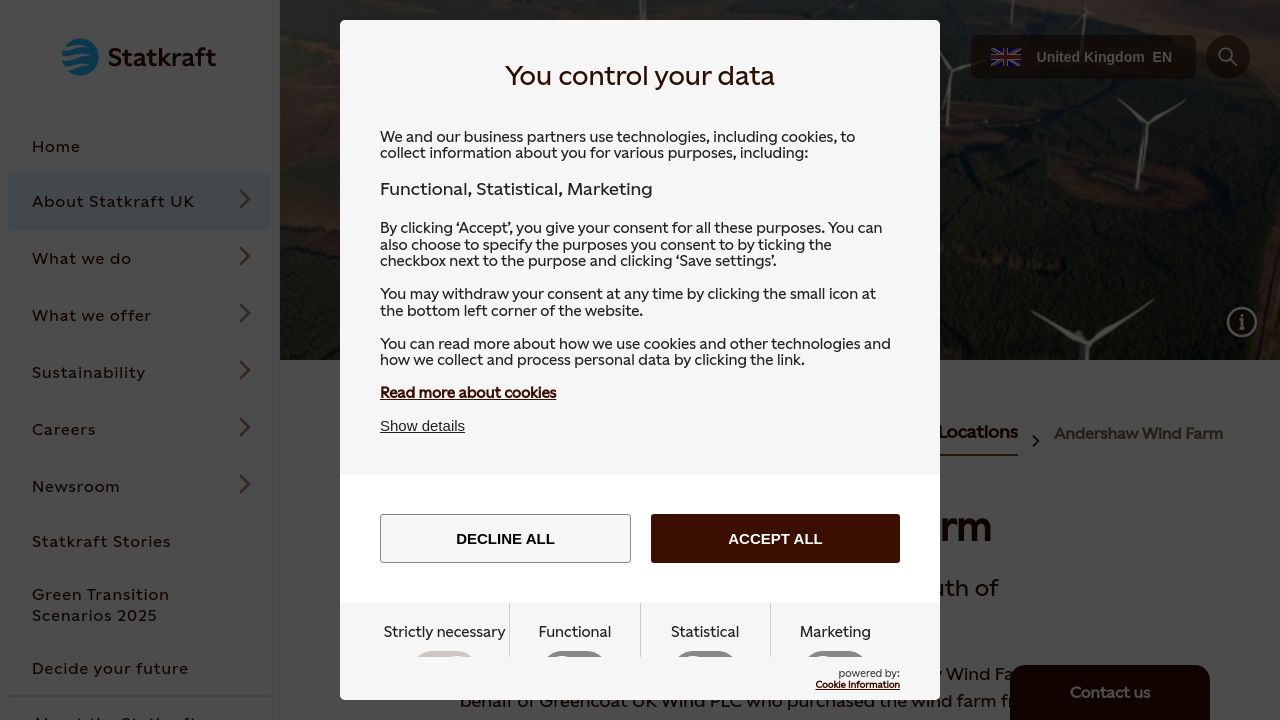 ANDERSHAW WIND POWER LIMITED website preview