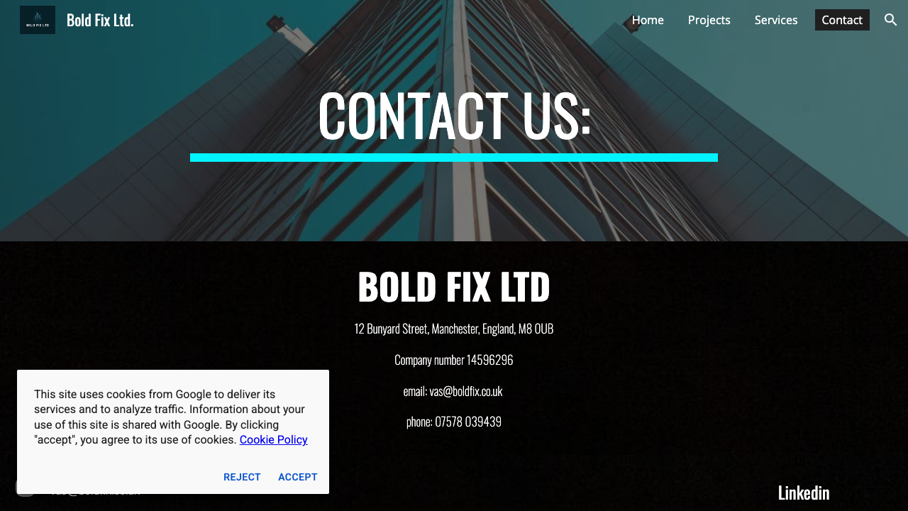 BOLD FIX LTD website preview