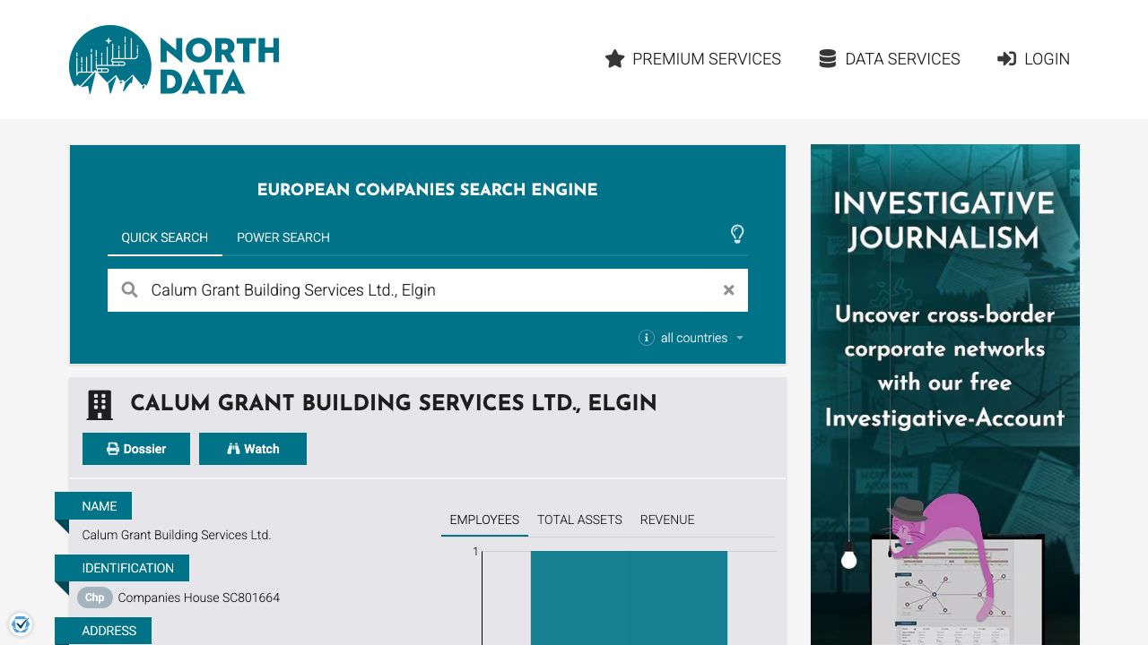 CALUM GRANT BUILDING SERVICES LTD website preview