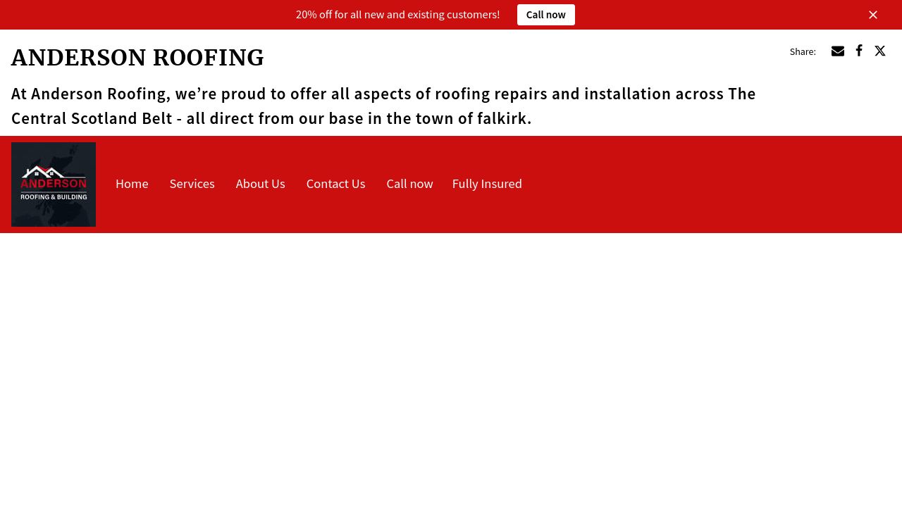 ANDERSON ROOFING AND SON LTD website preview
