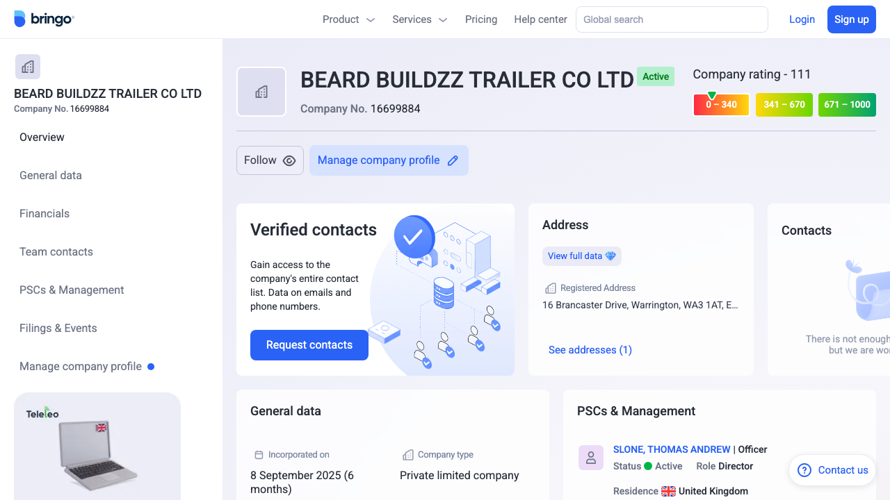 BEARD BUILDZZ LTD website preview