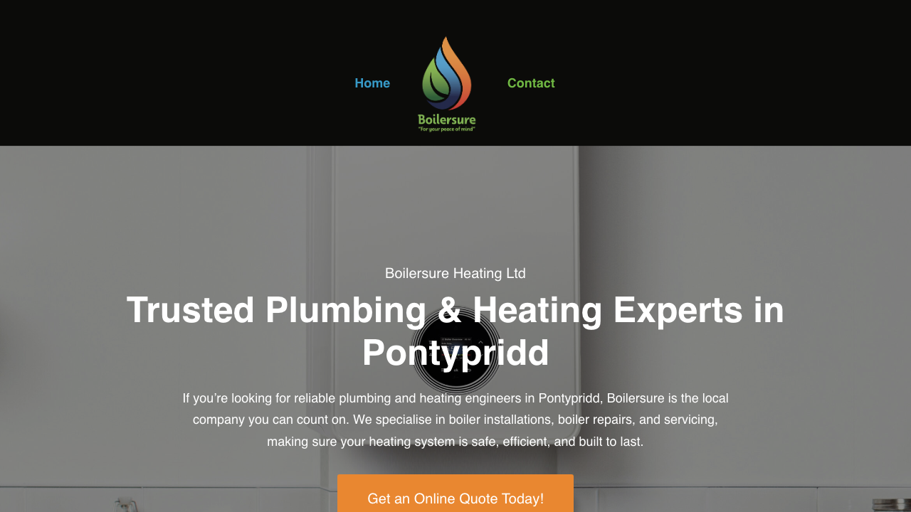 BOILERSURE HEATING LIMITED website preview