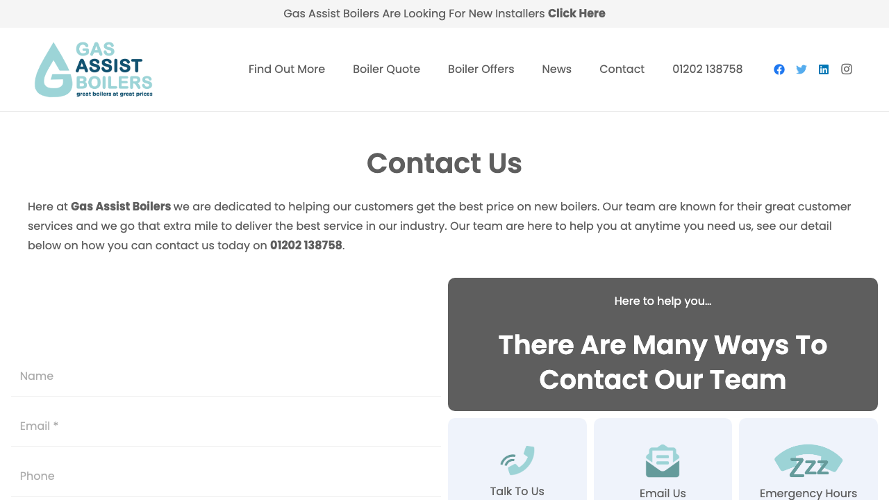 GAS ASSIST LTD website preview