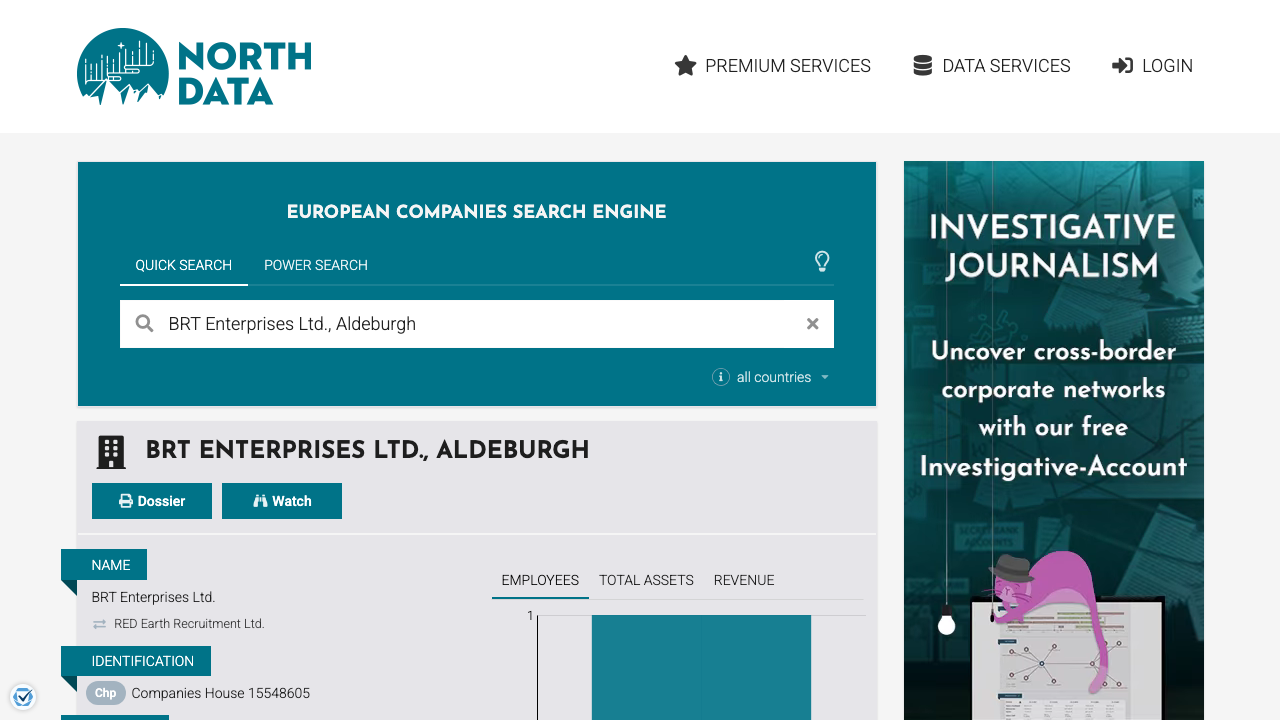 BRT ENTERPRISES LTD website preview